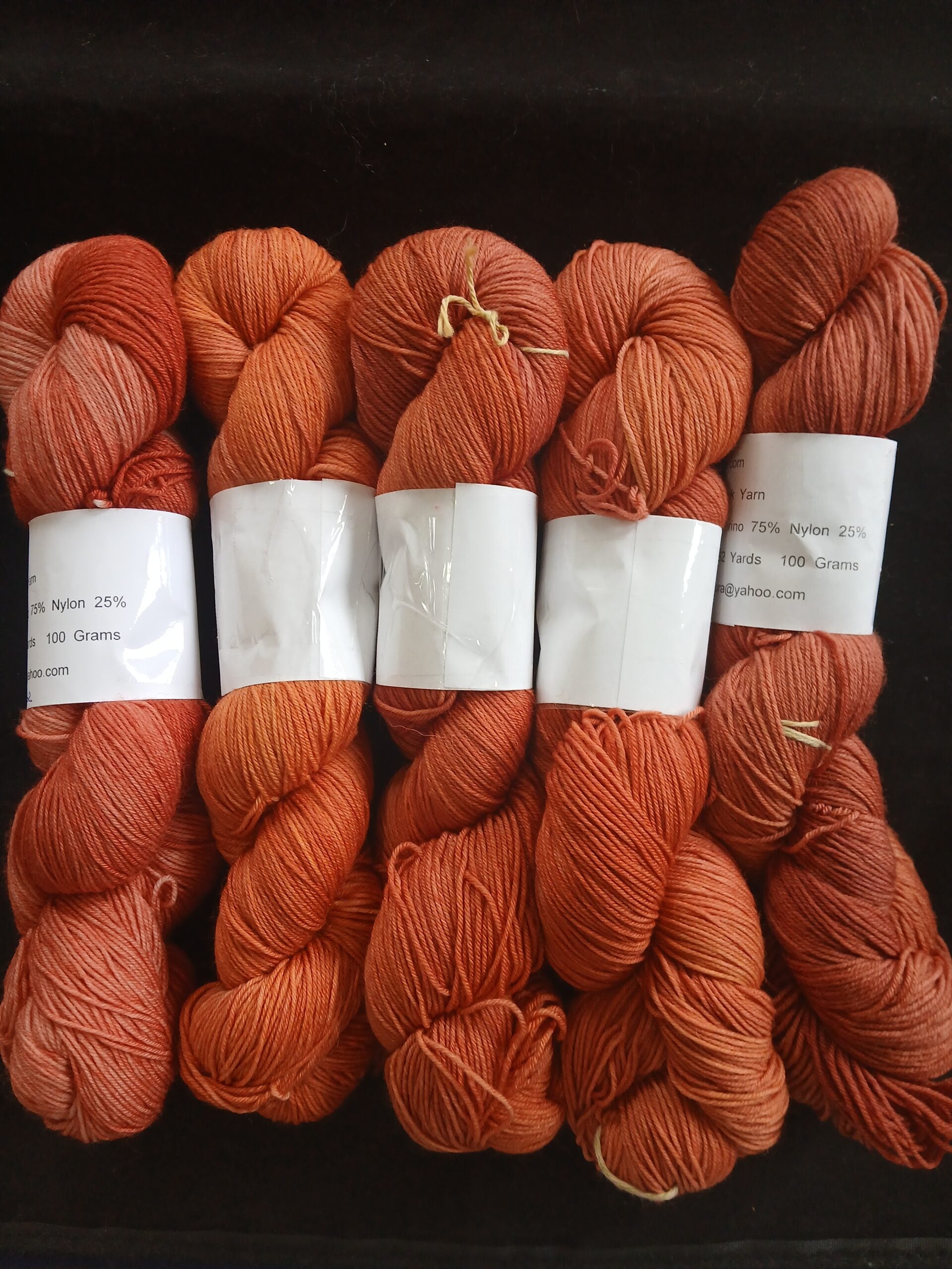 Hand dyed Yarn Tonal Color Yarn, Sock/ Fingering Yarn image 1