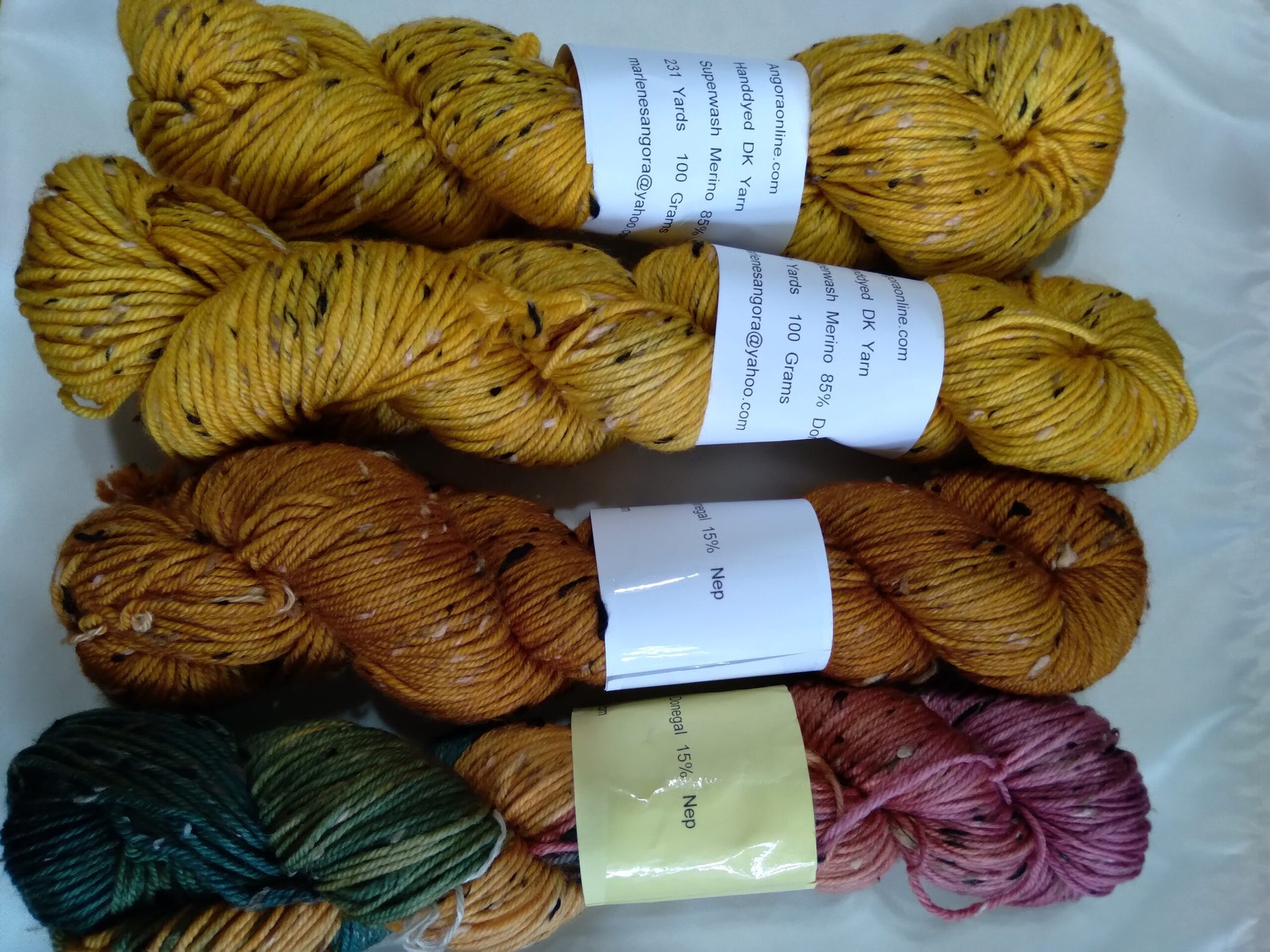 Hand dyed Tweed yarn D.K. Weight, 4 ply, 231 yards image 1