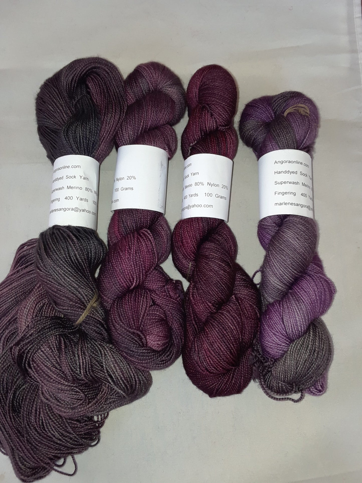 Hand Dyed Variegated Sock yarn, Superwash Merino Wool Nylon Yarn image 1