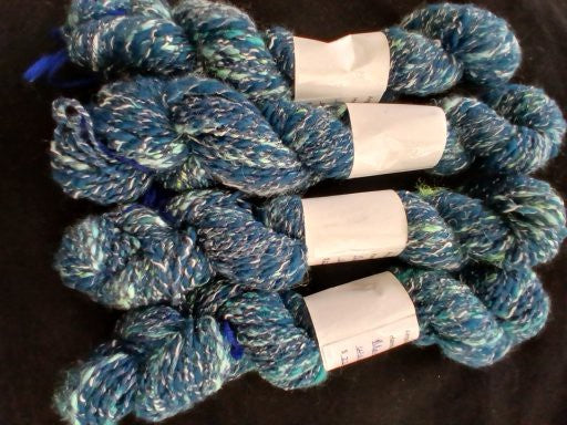 Handspun Hand dyed Merino Silk Yarn Worsted image 0