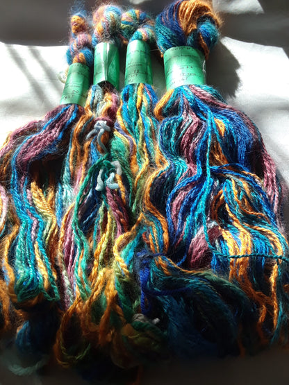 Handspun Hand Dyed 100% Angora Yarn Free pattern image 5