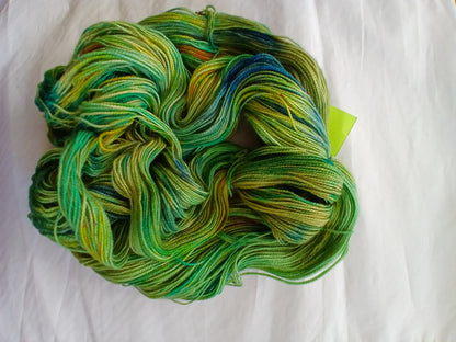 Hand Dyed Sock Yarn, SW 80% Merino/ 20% Silk, 600 yd, 150 grams image 0