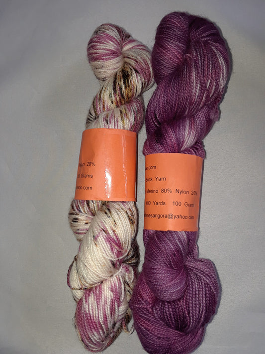 Indie dyed SW Merino Nylon Yarn 400 yd. Sock Yarn image 0