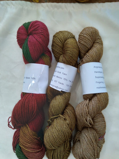 Hand dyed Yak and Merino Yarn, 437 yd image 1