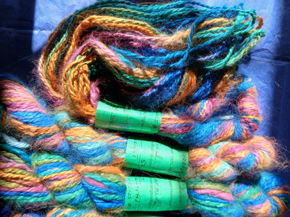 Handspun Hand Dyed 100% Angora Yarn Free pattern image 3