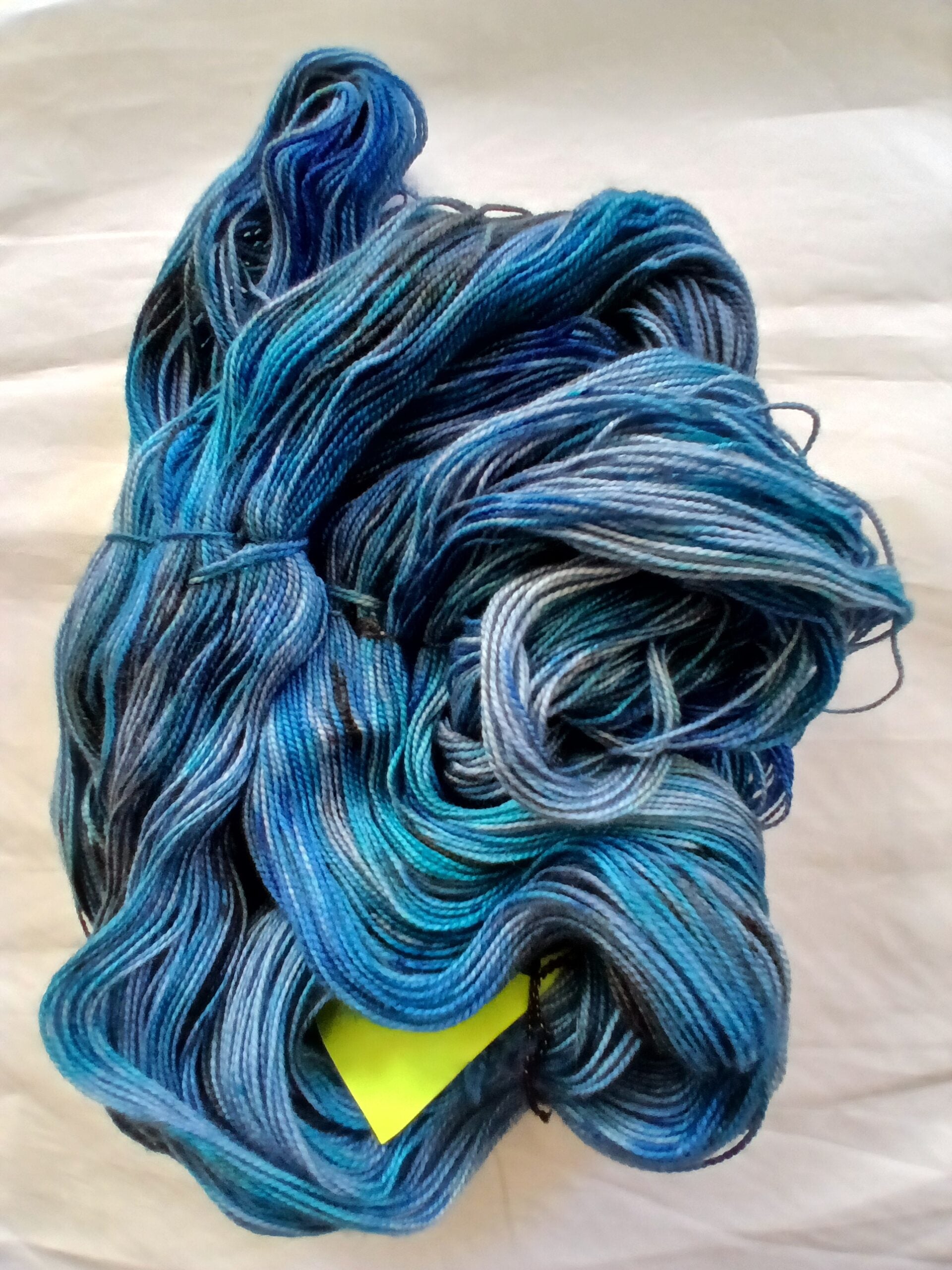 Hand Dyed SW 80% Merino/ 20% Silk, 600 yd, 150 grams Shawl Yarn image 0
