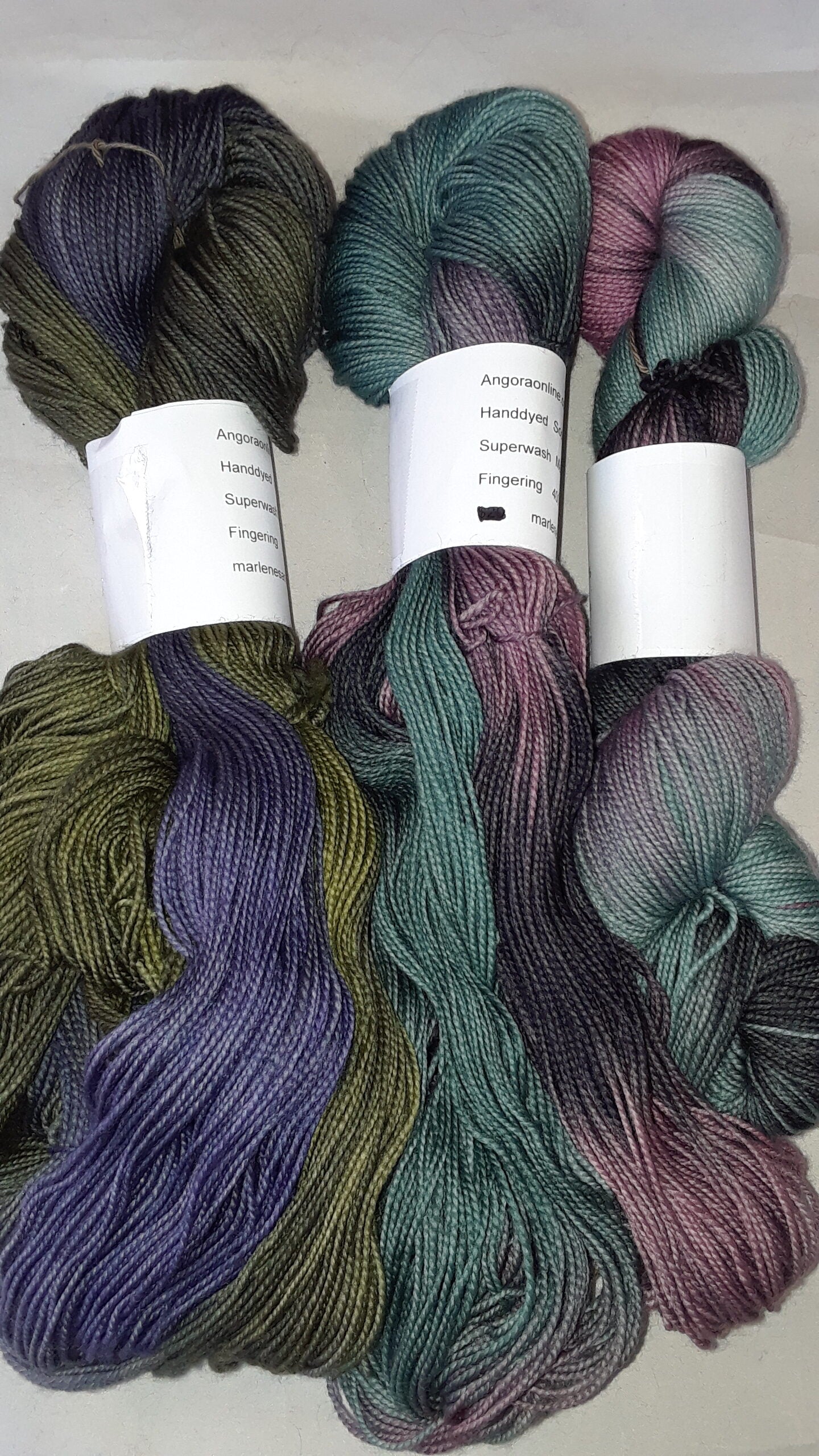Hand dyed Variegated Sock Fingering Weight Yarn image 0