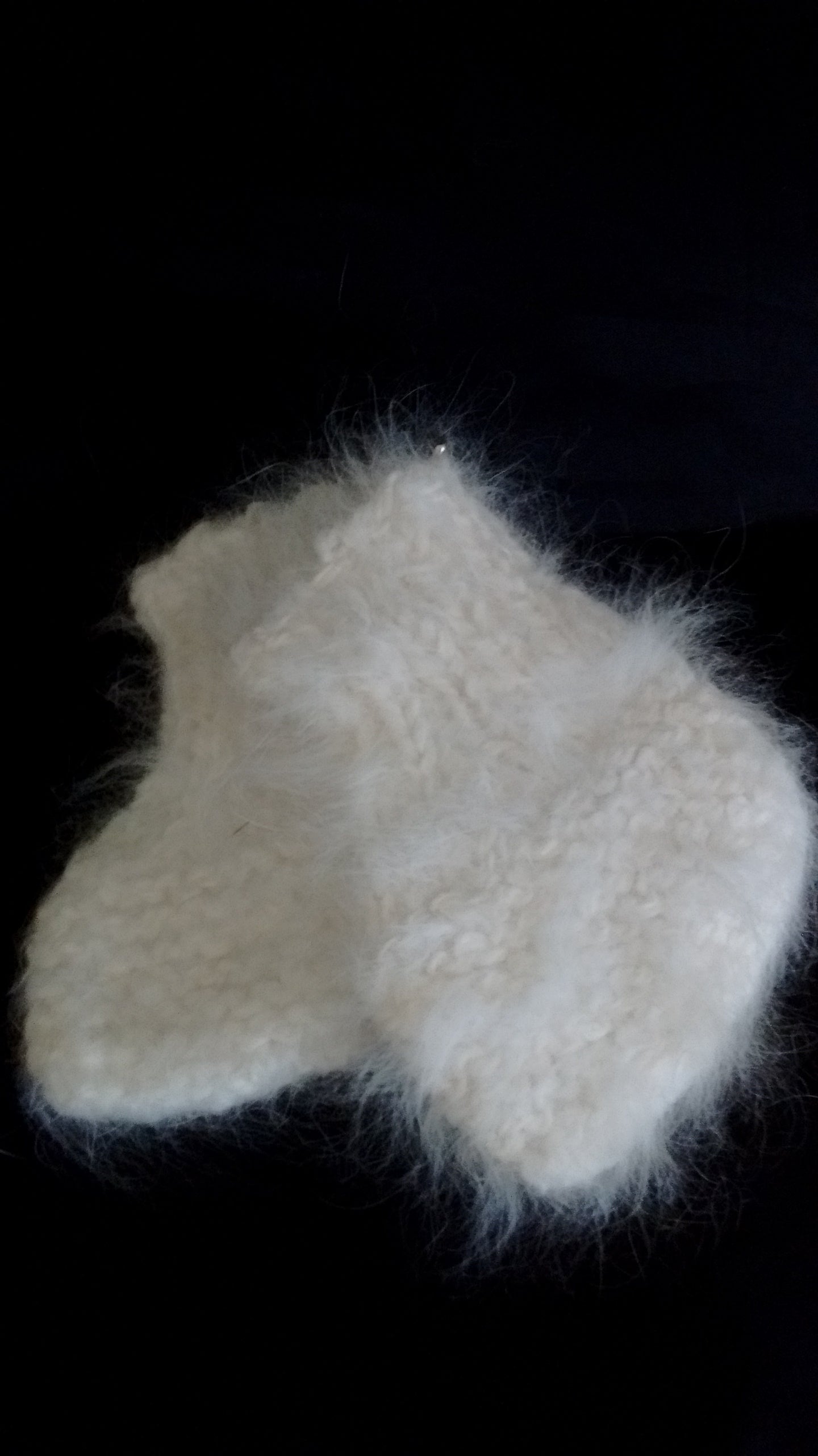 Soft, Warm, and Perfect for Scarves, Handspun Natural 100% Angora Yarn, D.K. 100 yd. image 2