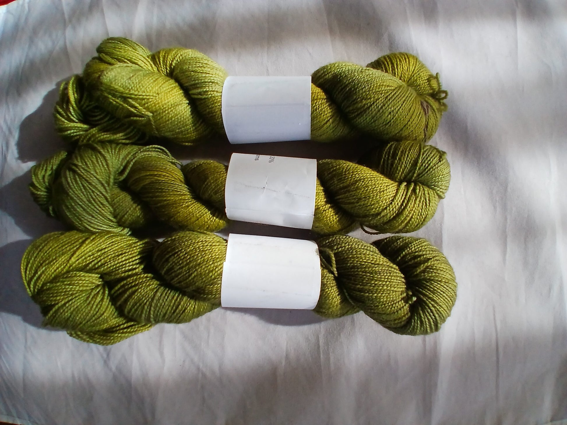 Hand Dyed Yarn | Fingering weight yarn | Yarn | Superwash | Speckled yarn | fingering yarn | Sock Yarn | olive image 1