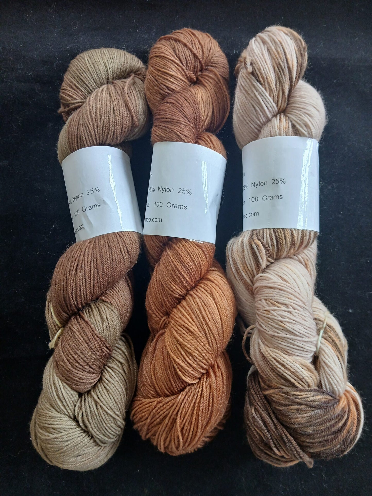 Hand Dyed Sock Yarn, Hand Painted, Superwash Merino Nylon Fingering Weight 100g image 1