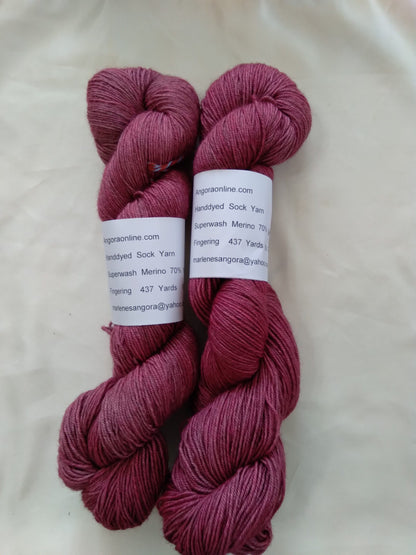 Hand dyed Yak and Merino Yarn, 437 yd Fingering yarn image 0