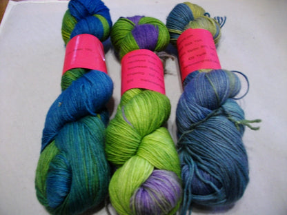 Hand Dyed MCN, Fingering Sock Yarn, Superwash, Hand dyed Merino Cashmere image 0