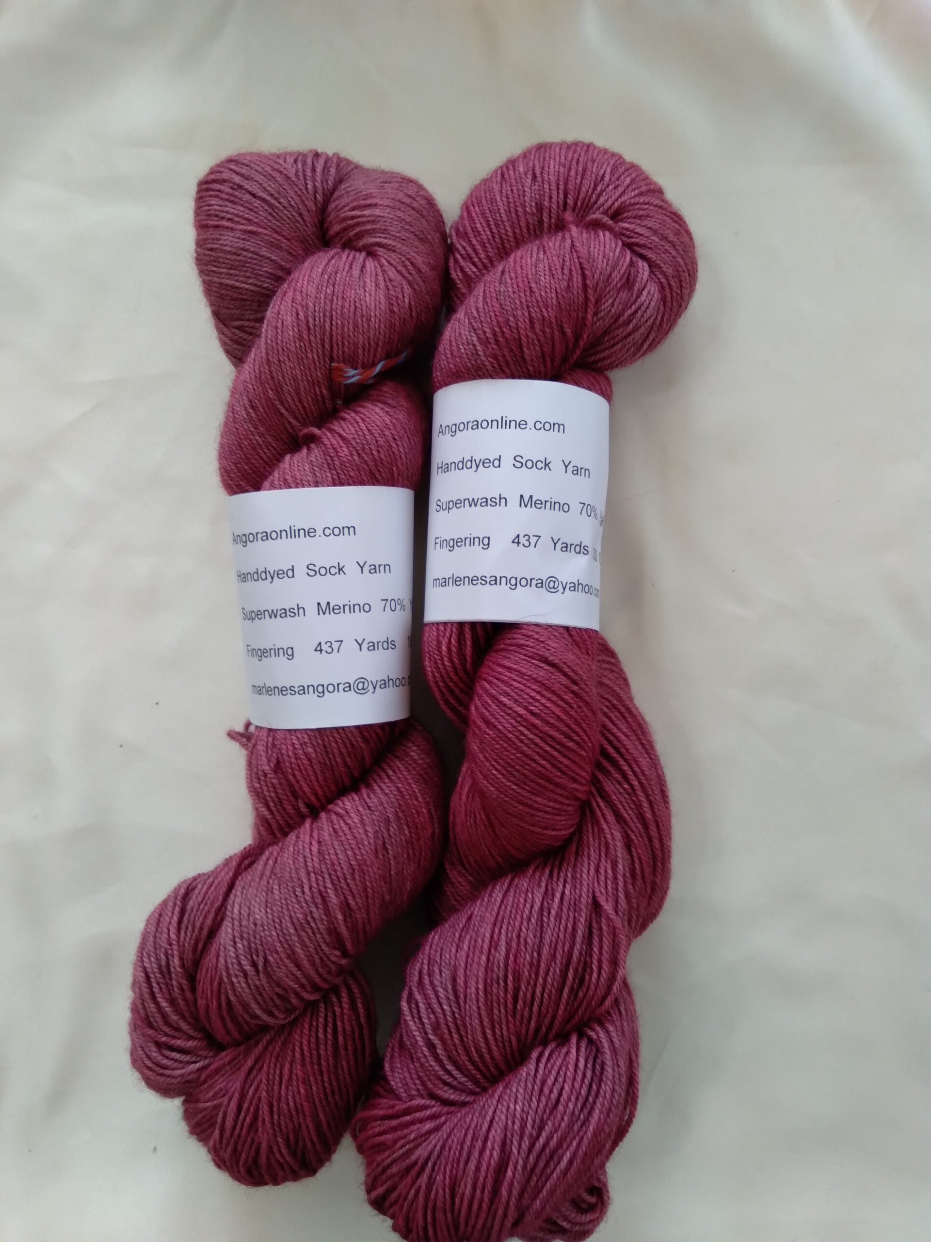 Hand dyed Yak and Merino Yarn, 437 yd Fingering yarn image 1