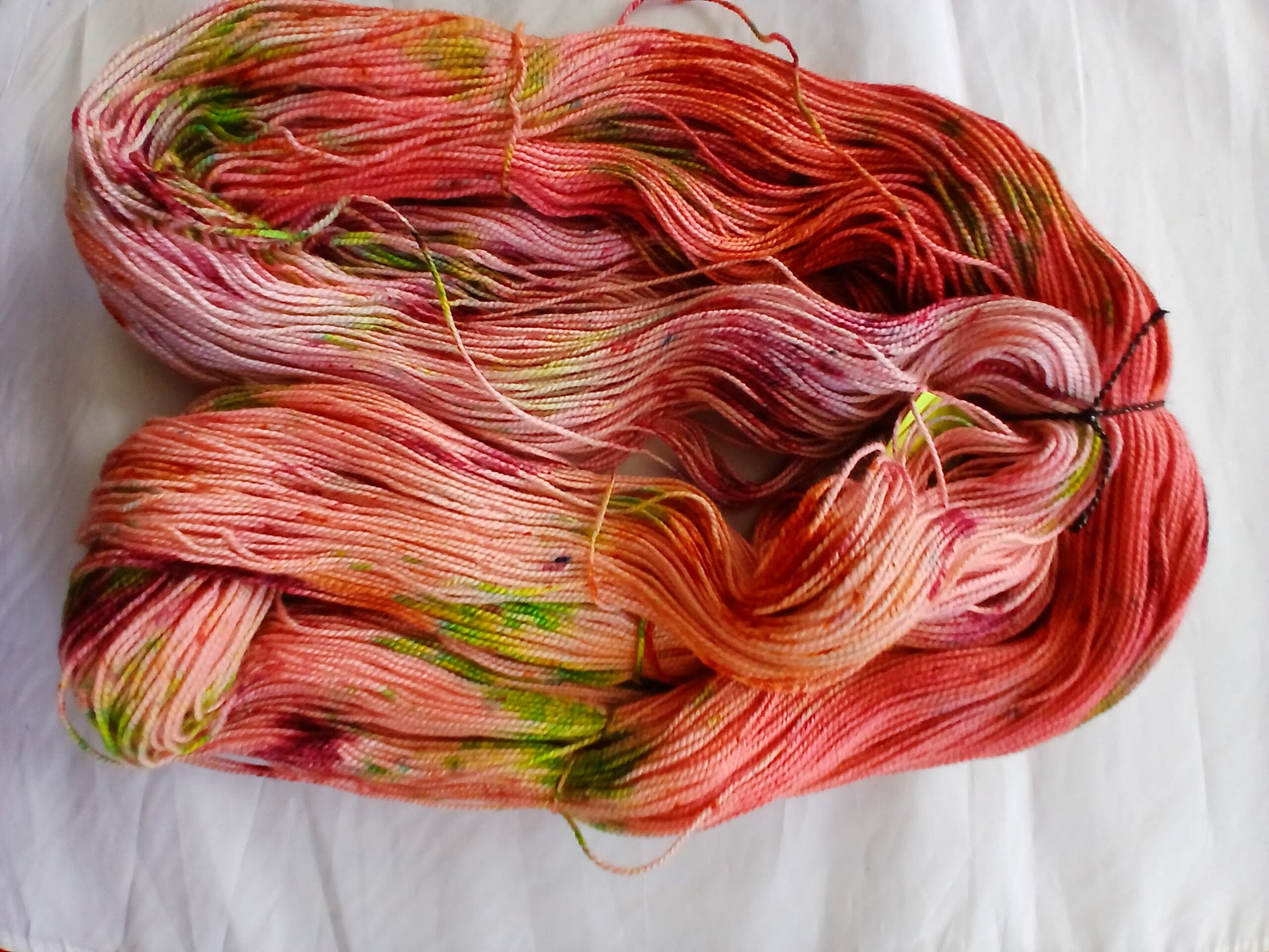 Hand Dyed Yarn, SW Merino Silk, 600 yd 150g image 1