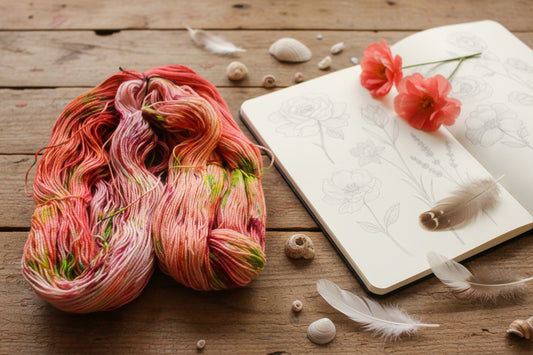 Hand Dyed Yarn, SW Merino Silk, 600 yd 150g image 1