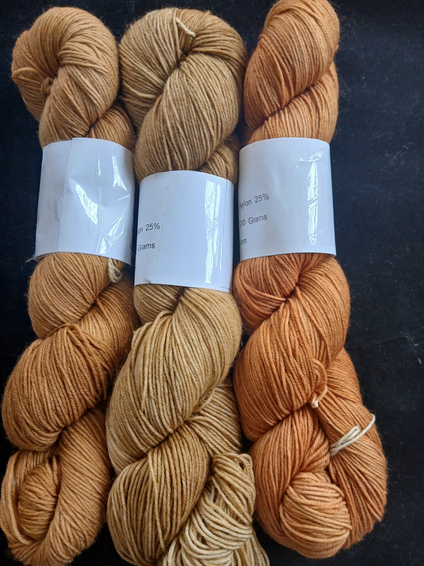 Hand dyed Yarn, Solid Color Yarn, Sock/ Fingering Yarn image 1