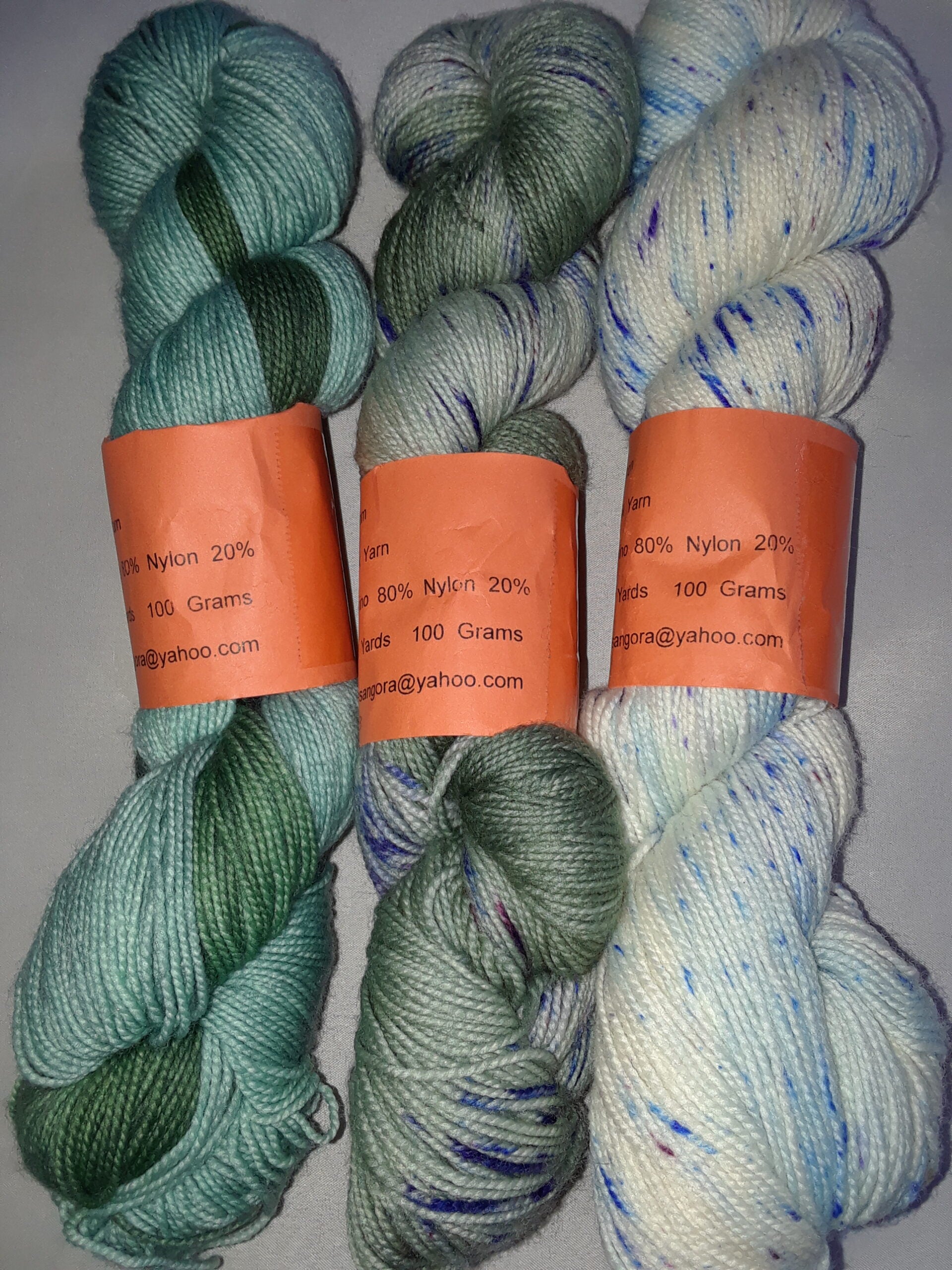 Hand dyed Super Wash 80% Merino & 20% Nylon Yarn image 2
