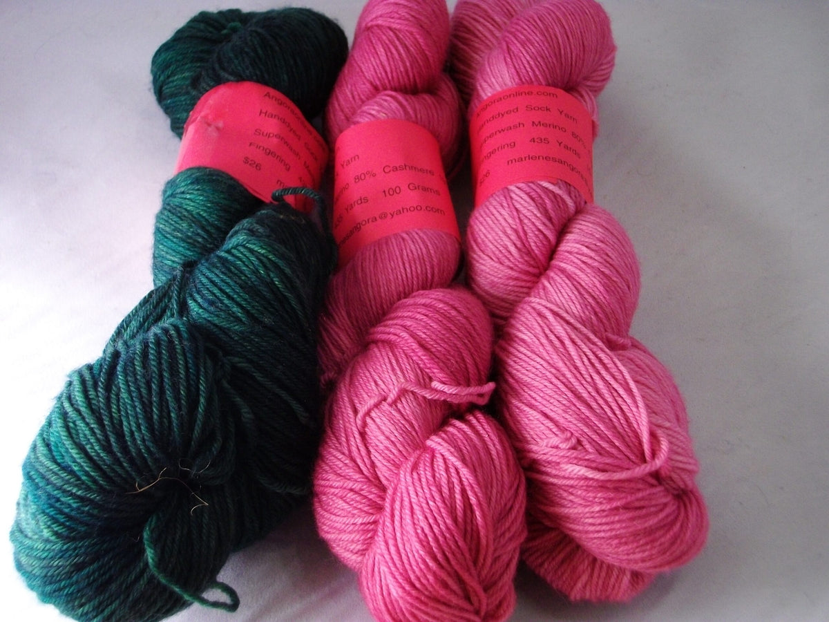 Hand dyed SW Merino Cashmere Nylon Yarn, Fingering image 2