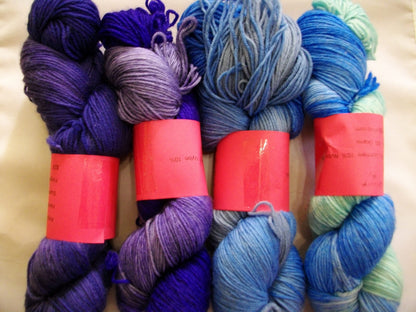 Hand Dyed MCN, Fingering Sock Yarn, Superwash, Hand Painted Merino Cashmere, Indie Dyer image 2