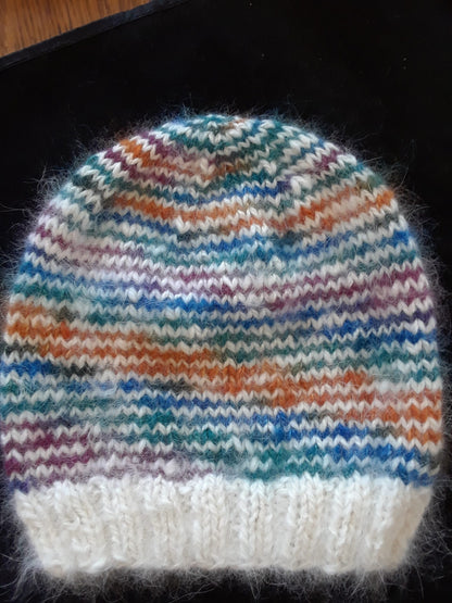 Handspun Hand Dyed 100% Angora Yarn Free pattern image 2
