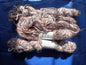 Handspun White Angora plied with a cotton boucle thread Yarn, Worsted image 0