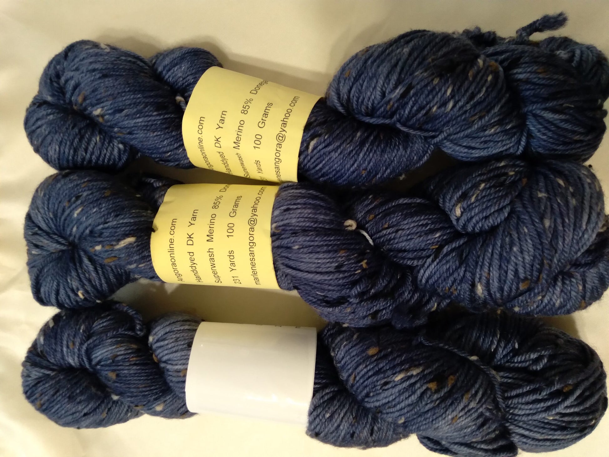 Hand dyed Tweed yarn D.K. Weight, 4 ply, 231 yards image 1