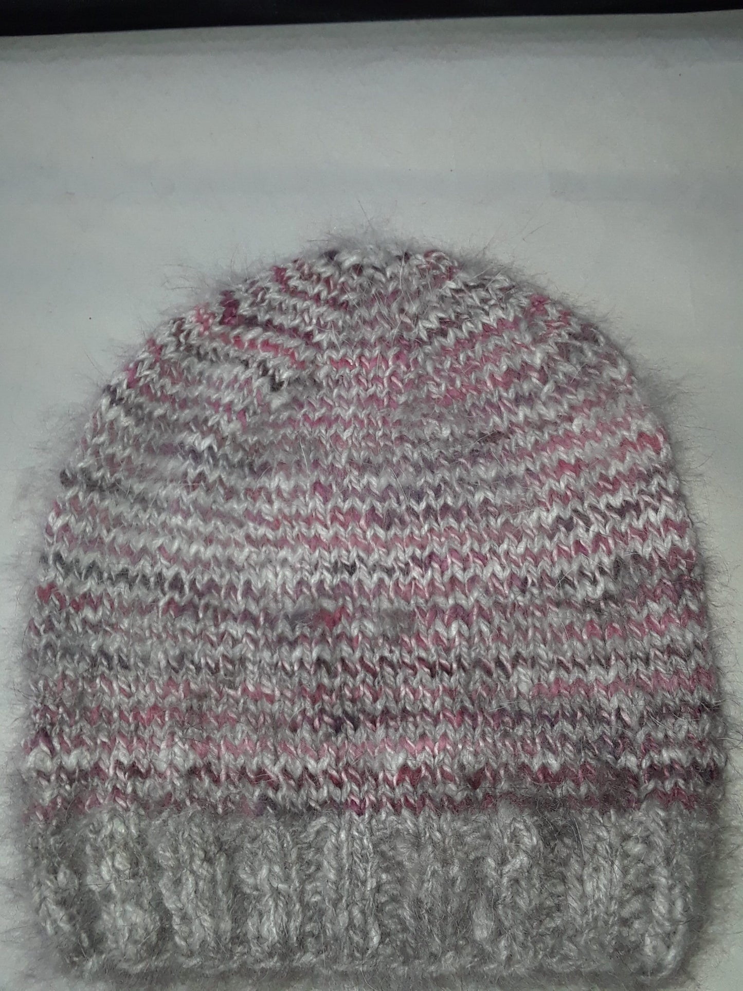 Angora Rabbit Hat Natural Black Angora Hat Fuzzy Angora Hat image 0