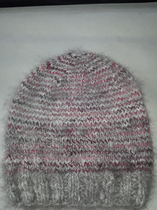 Angora Rabbit Hat Natural Black Angora Hat Fuzzy Angora Hat image 0