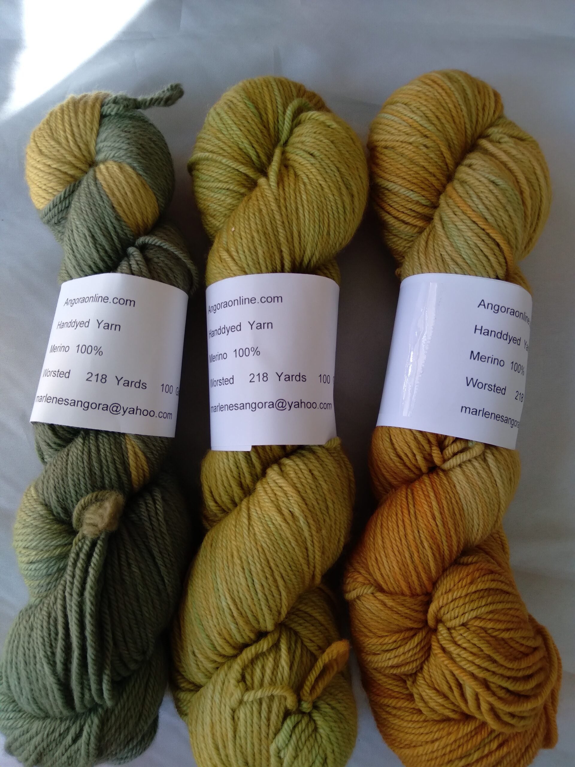 Hand Dyed SW Merino Yarn, Worsted, 218 yd. image 1