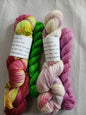 Hand Dyed Sock Yarn Set, Hand Painted, Superwash Merino Nylon Fingering Weight 100g & 20g mini image 0