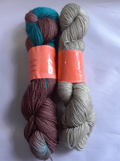 Hand Dyed Sock Yarn - SW 80/20 Merino Nylon Yarn image 0