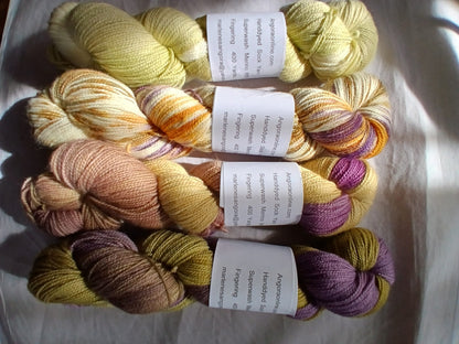 Hand dyed Variegated Merino Nylon Yarn, Fingering Wt. Yarn image 0