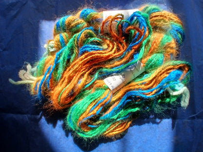 Handspun Hand Dyed 100% Angora Rabbit Yarn Free pattern image 1