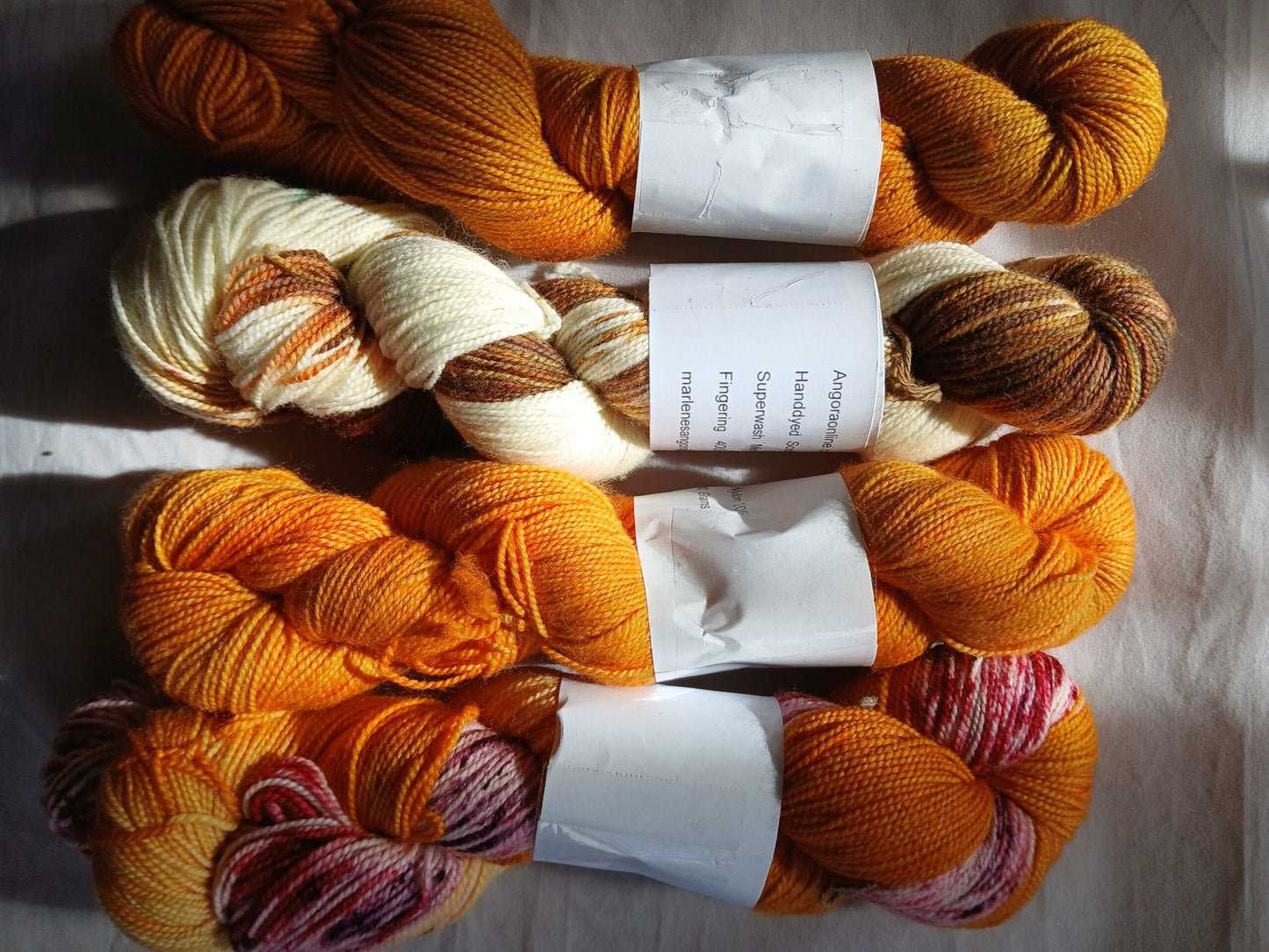 Hand dyed Variegated Merino Nylon Yarn, Fingering Wt. Yarn image 2