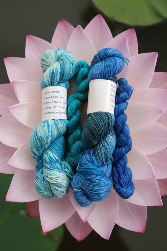 Hand Dyed Yarn | Fingering weight yarn | Yarn | Superwash | Speckled yarn | fingering yarn | Sock Yarn | multicolored  mini image 1