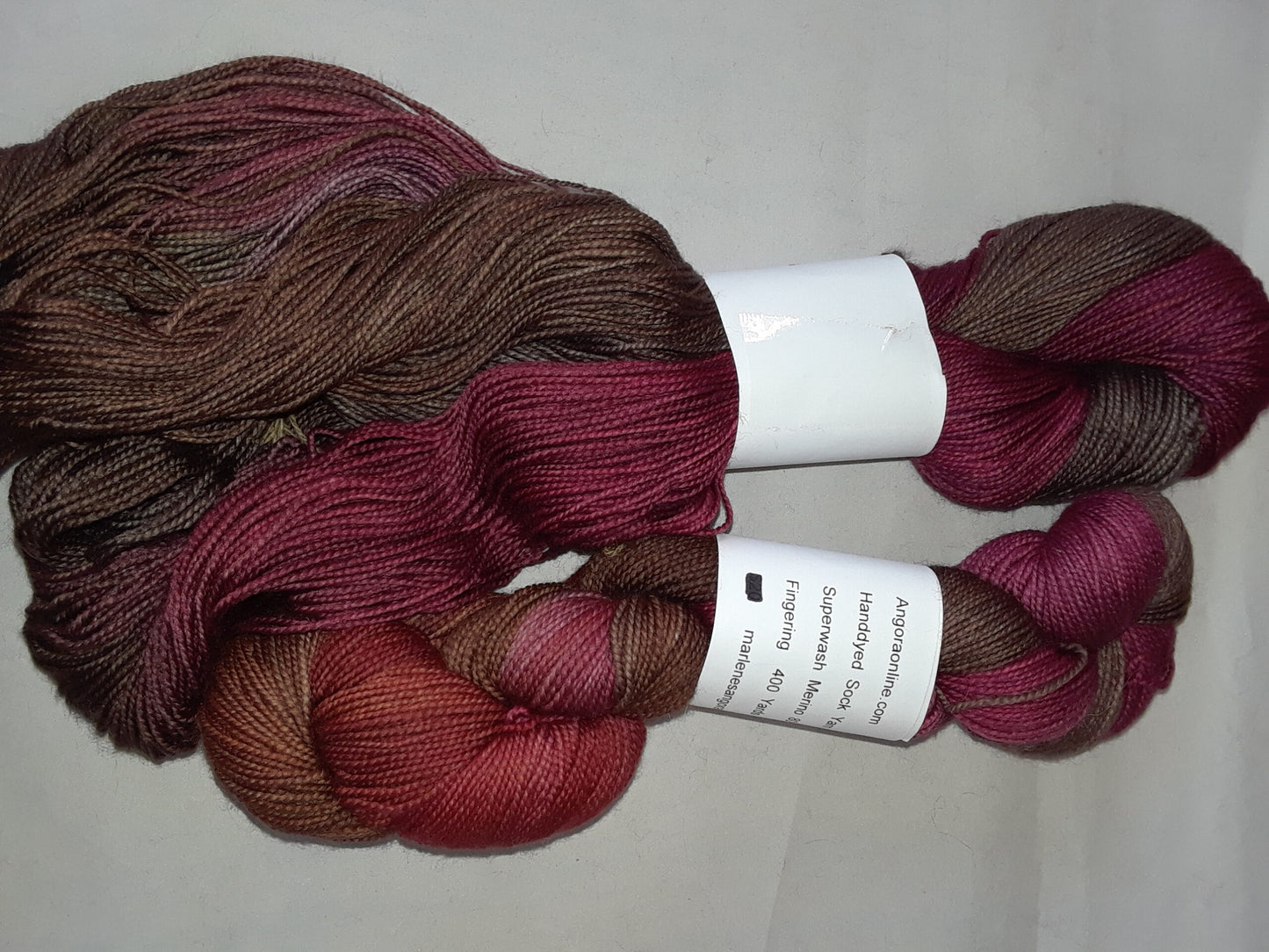Hand dyed Yarn, Variegated Merino Nylon Yarn, Sock Fingering Weight Yarn image 0