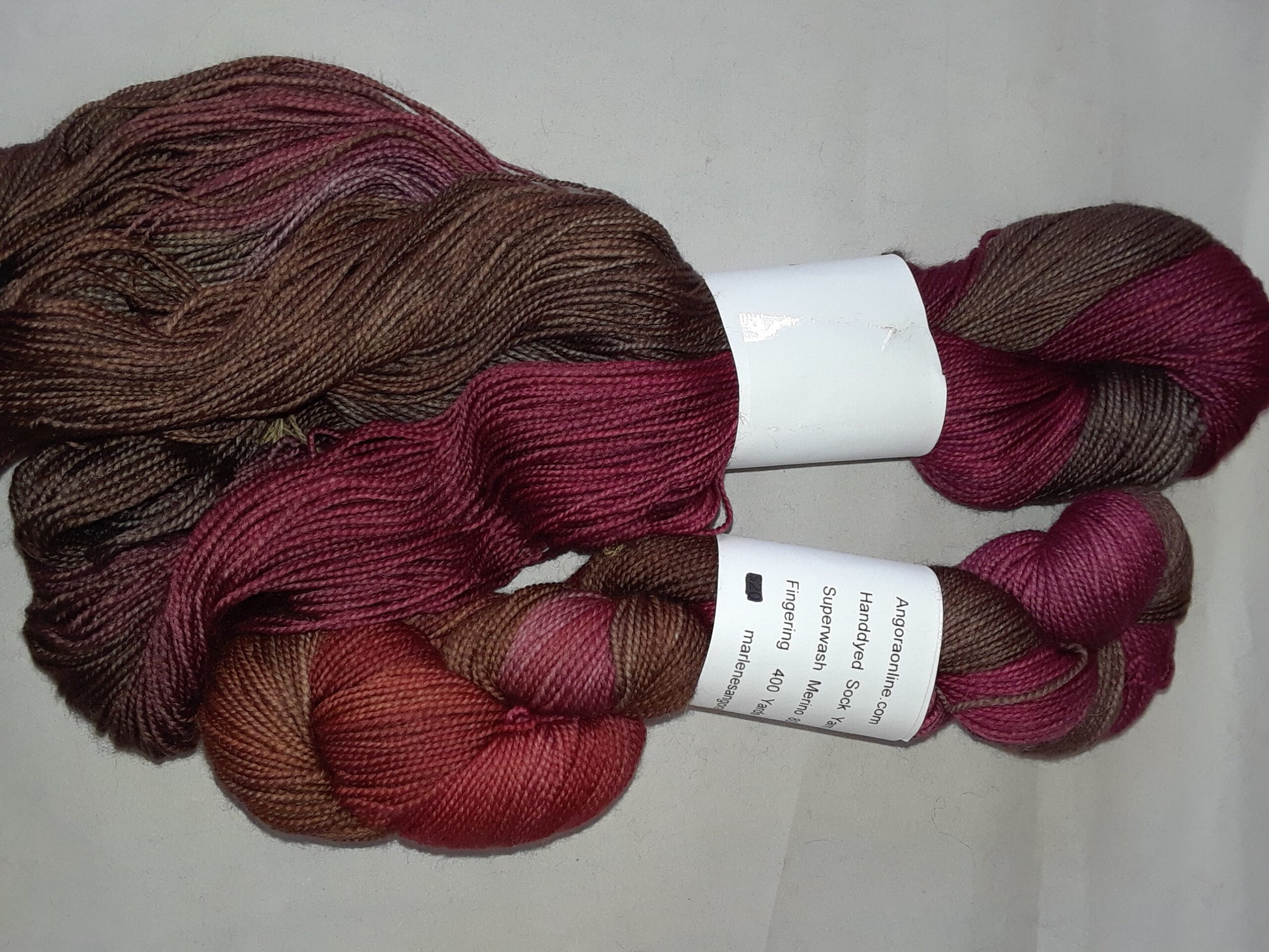 Hand dyed Yarn, Variegated Merino Nylon Yarn, Sock Fingering Weight Yarn image 0