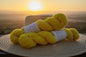 Hand dyed Yarn Yellow Sock Yarn Sock/ Fingering Yarn image 1