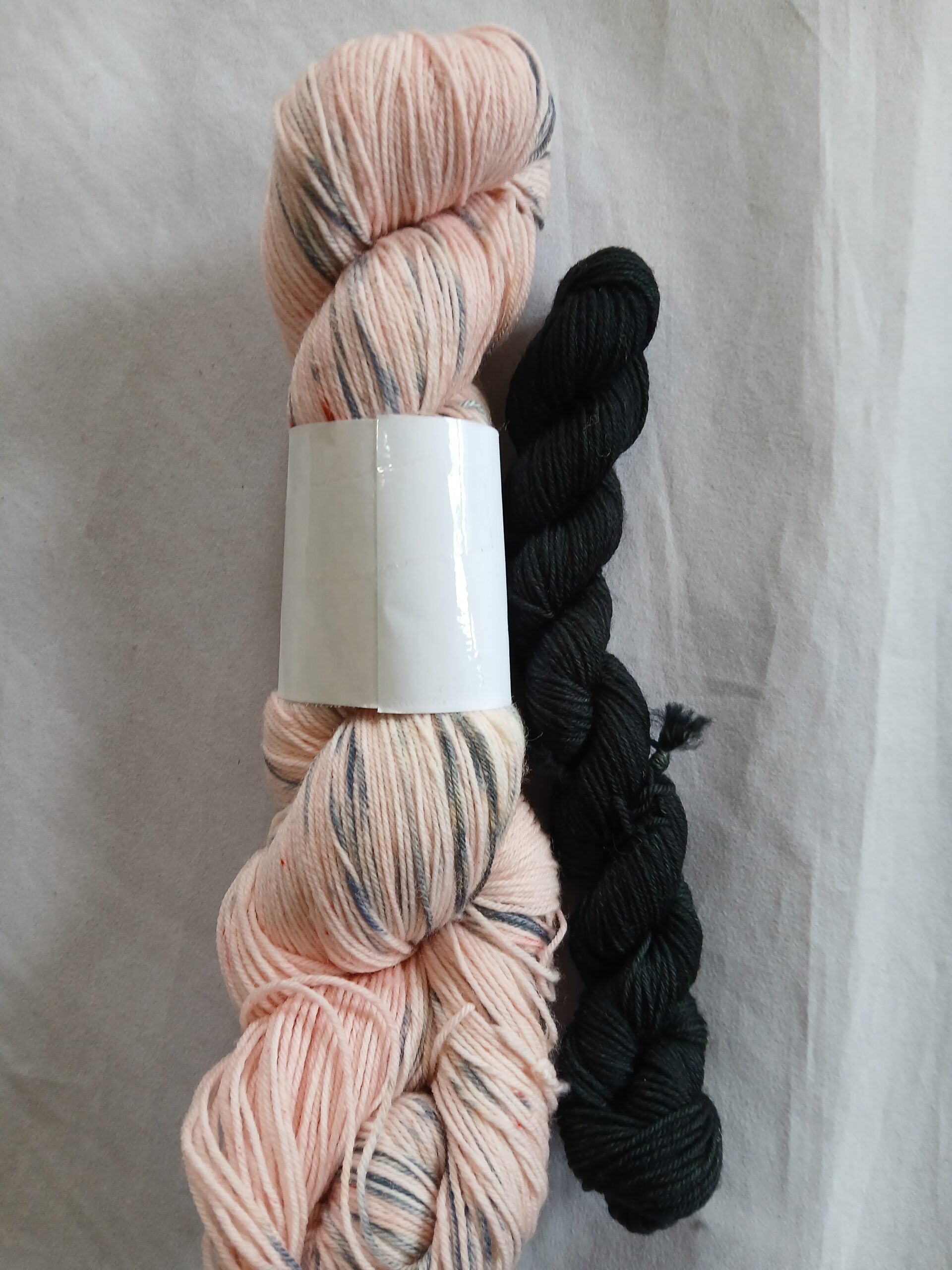 Hand Dyed Sock Yarn Set, Hand Painted, Superwash Merino Nylon Fingering Weight 100g & 20g mini image 1