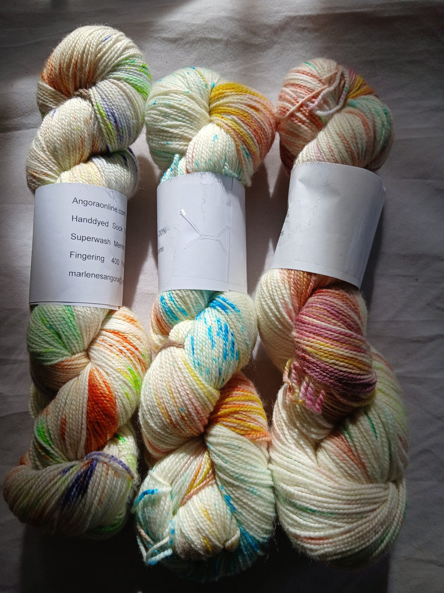 Pooling Sock Yarn | Hand dyed Variegated Merino Nylon Yarn, Fingering Wt. Yarn image 2