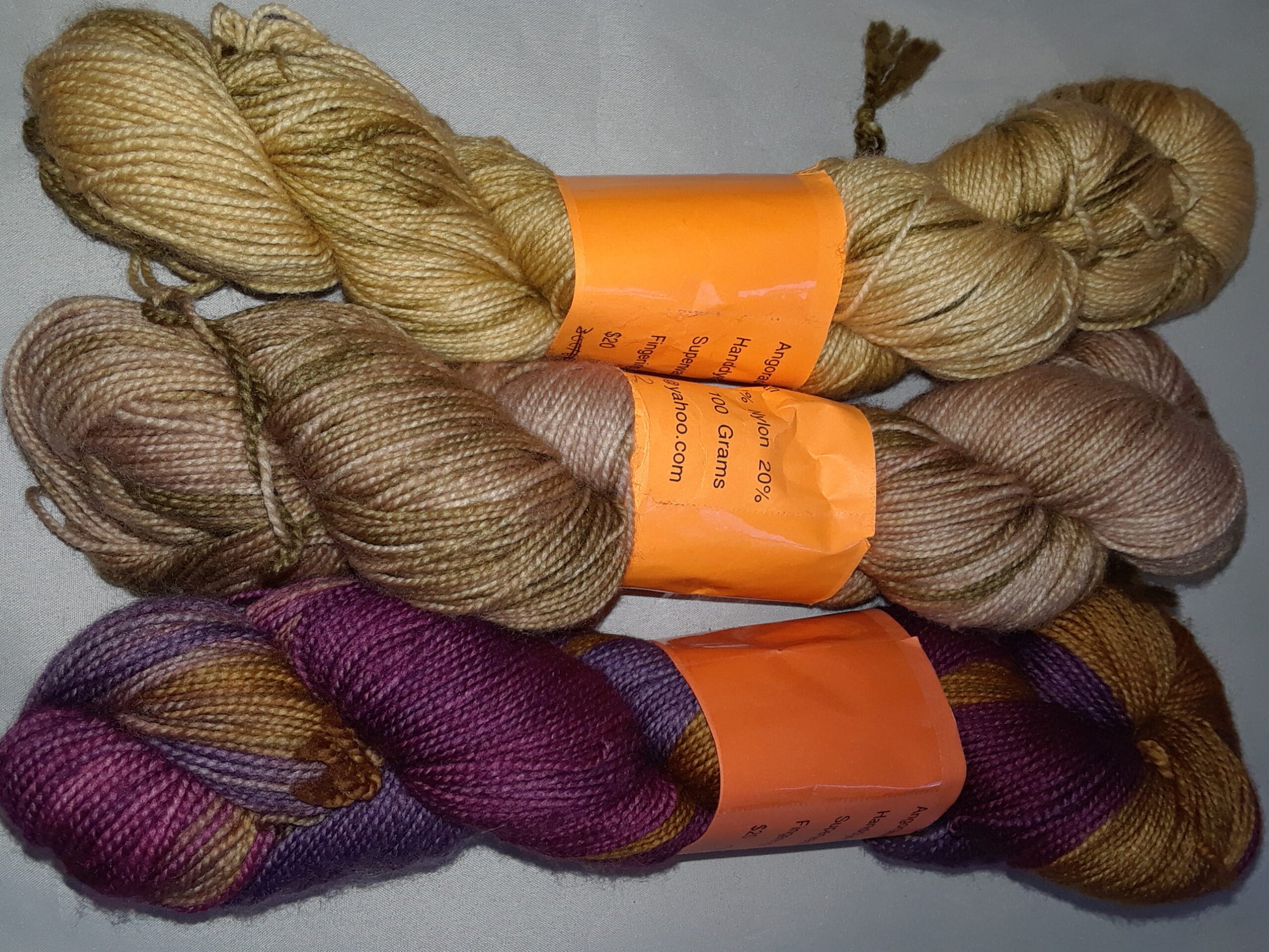 Hand dyed SW 80% Merino 20% Nylon Yarn image 0