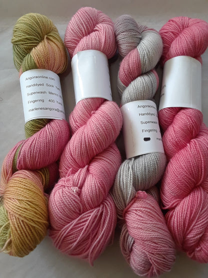 Hand dyed Yarn Rose Pink image 0