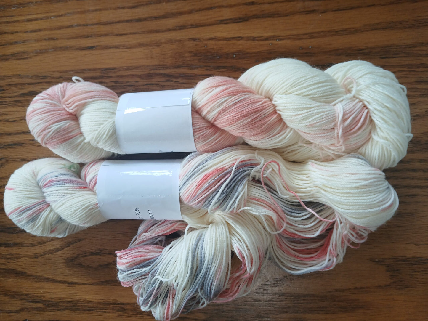 Flamingo Love  ~ Hand dyed yarn - sock / fingering - yarn - knit gift - Salmon pink - Handdyed Yarn - Wool Yarn - Sock Yarn - Superwash Merino image 0