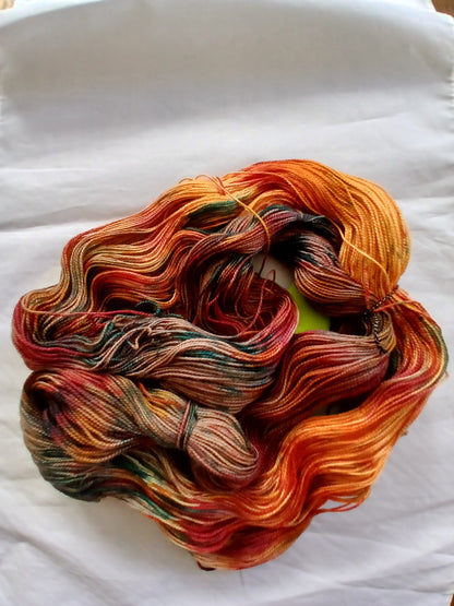 Hand Dyed SW Merino Silk Yarn, 600 Yd, 150 grams image 1