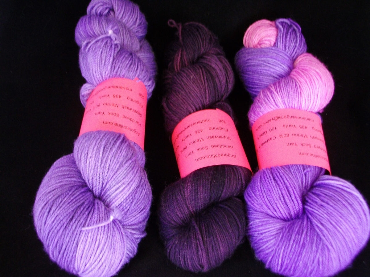 Hand Dyed MCN, Fingering Sock Yarn, Superwash, Hand dyed Merino Cashmere, Indie Dyer image 0