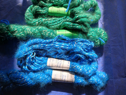 Handspun Hand Dyed Angora Yarn image 3