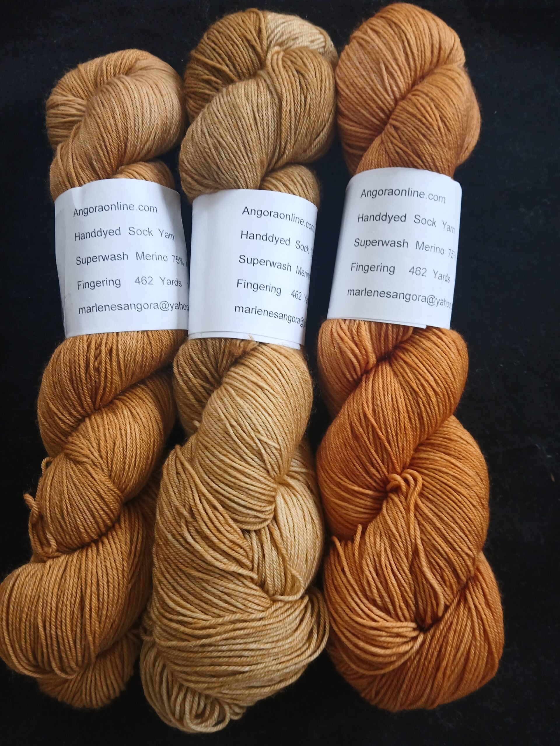 Hand dyed Yarn, Solid Color Yarn, Sock/ Fingering Yarn image 0