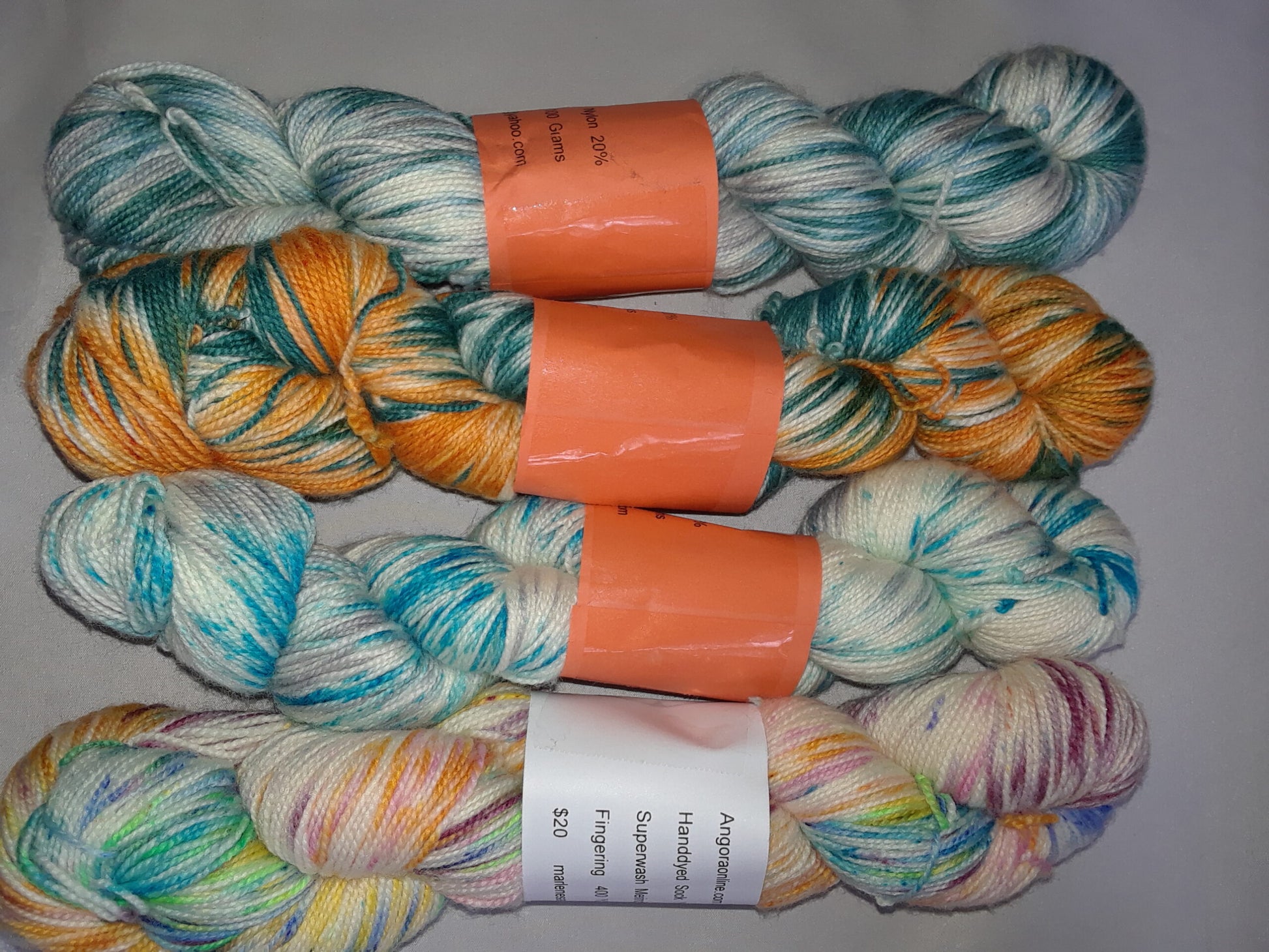 Indie dyed SW 80/20 Merino Nylon Yarn, 400 Yd image 1