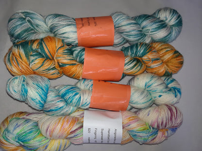 Indie dyed SW 80/20 Merino Nylon Yarn, 400 Yd image 1