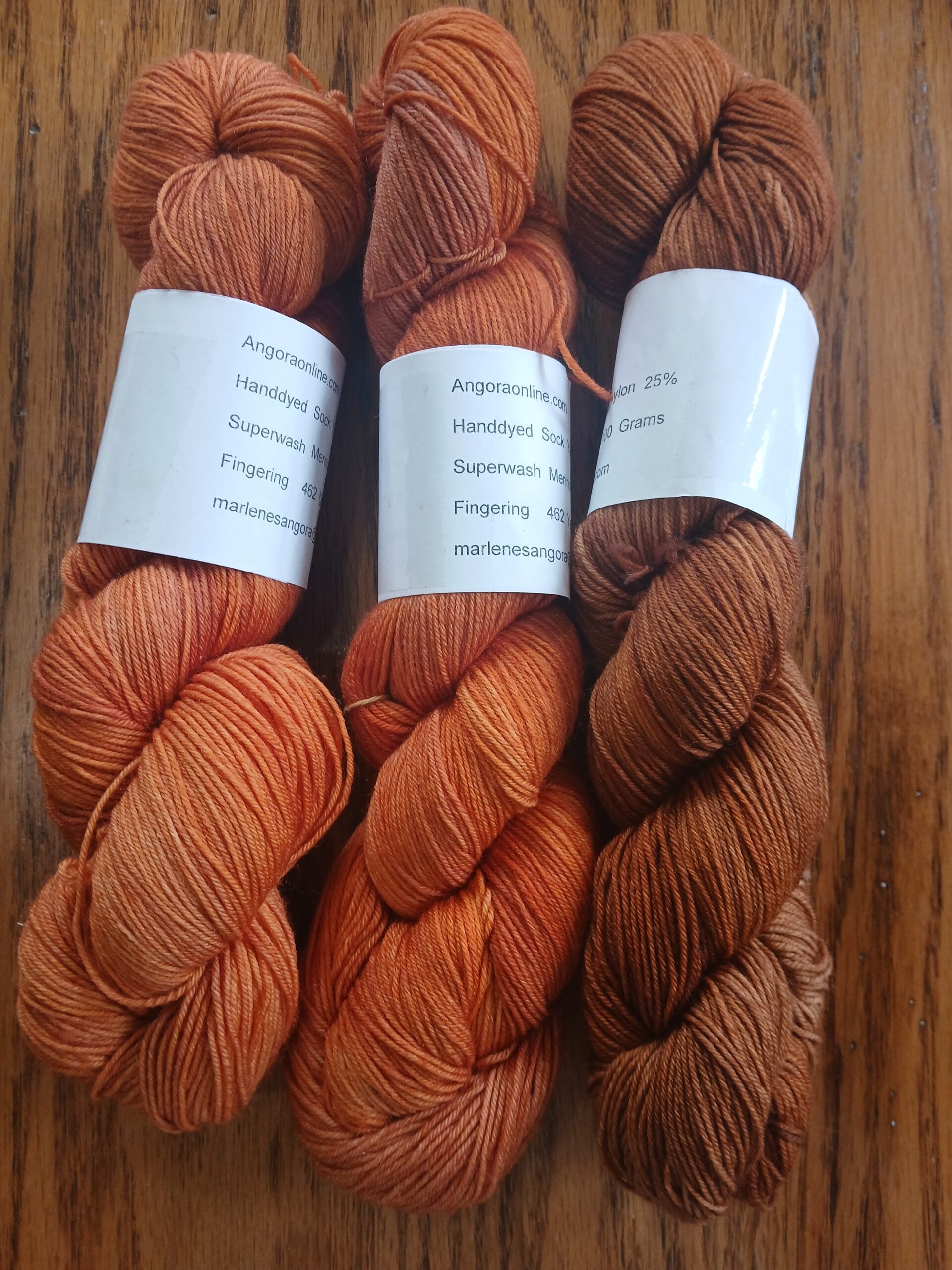 Hand-Dyed Merino Nylon Sock Yarn | Fingering Weight Super wash Fall color Skein for Knitting & Crochet image 3